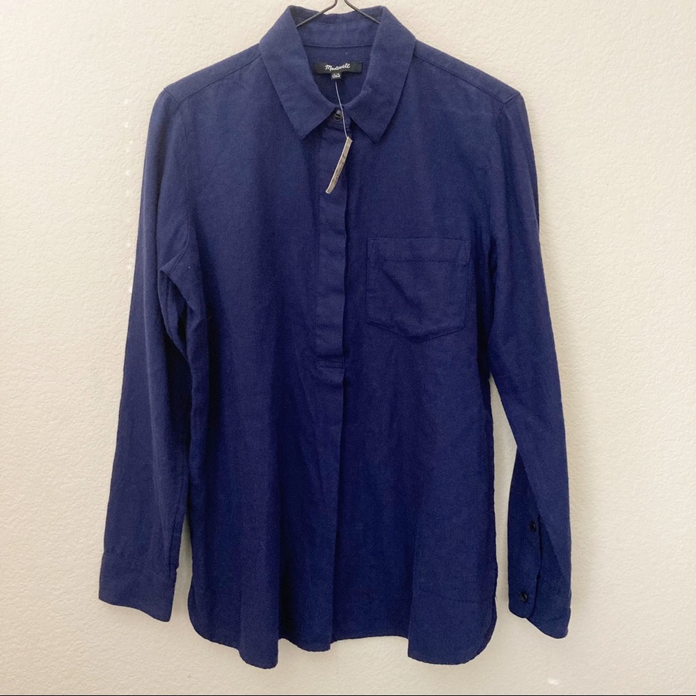 Madewell Flannel Classic Ex Boyfriend Shirt